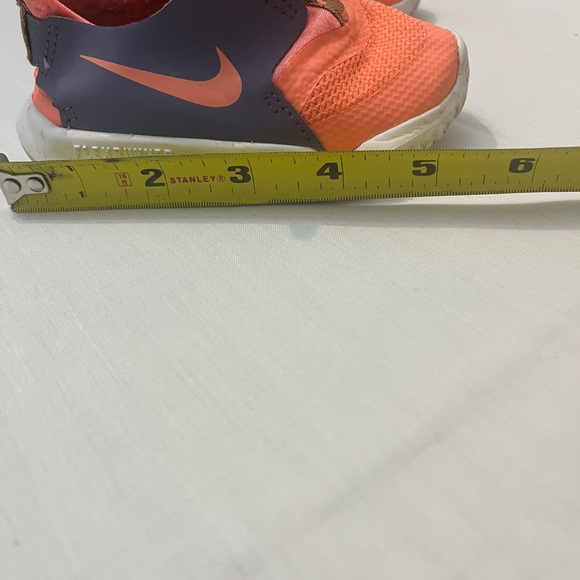 Nike Child Flex Runner Athletic Shoe Gray Orange Peach Size Child/Infant 5 - Picture 5 of 5